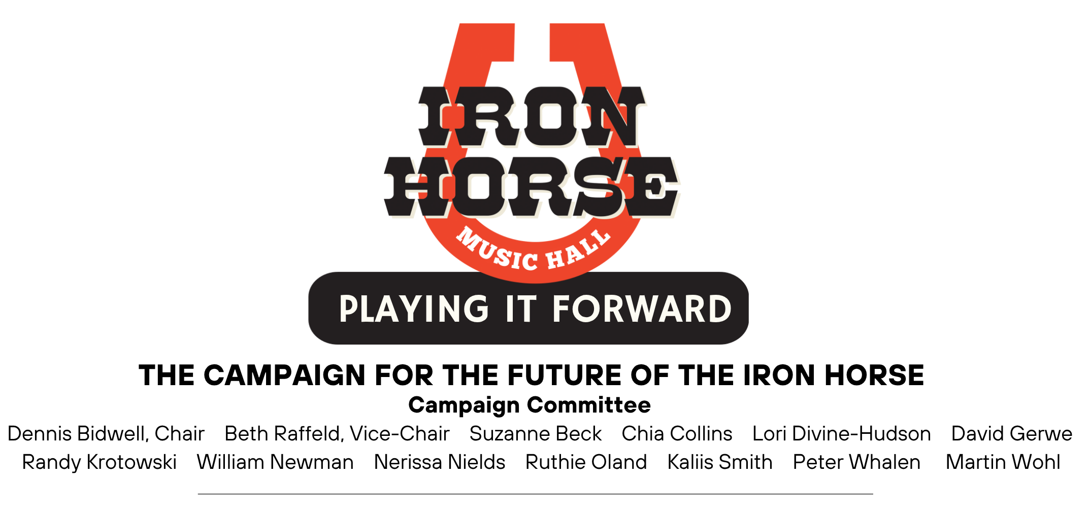 GIVING — THE IRON HORSE